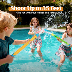 JOYIN pump handle being pulled showing easy-to-use action for kids