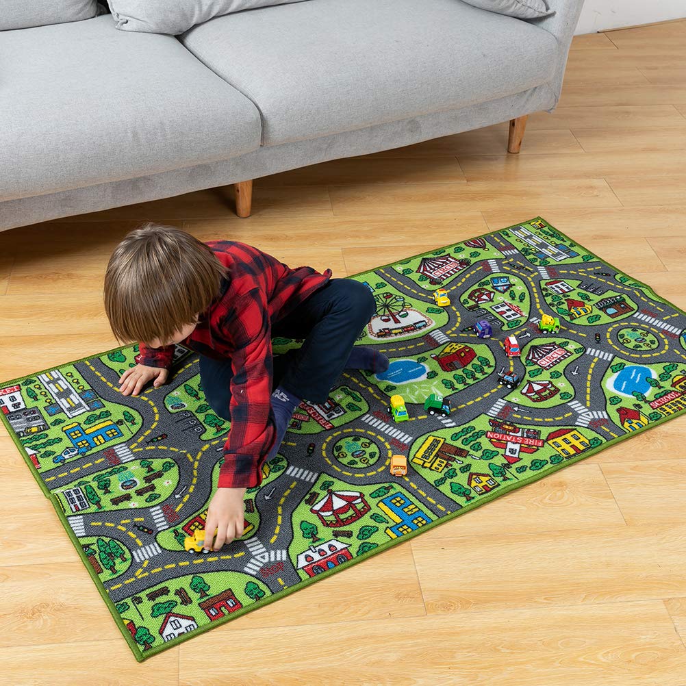 JOYIN rug rolled with vehicle storage bin for compact tidy storage