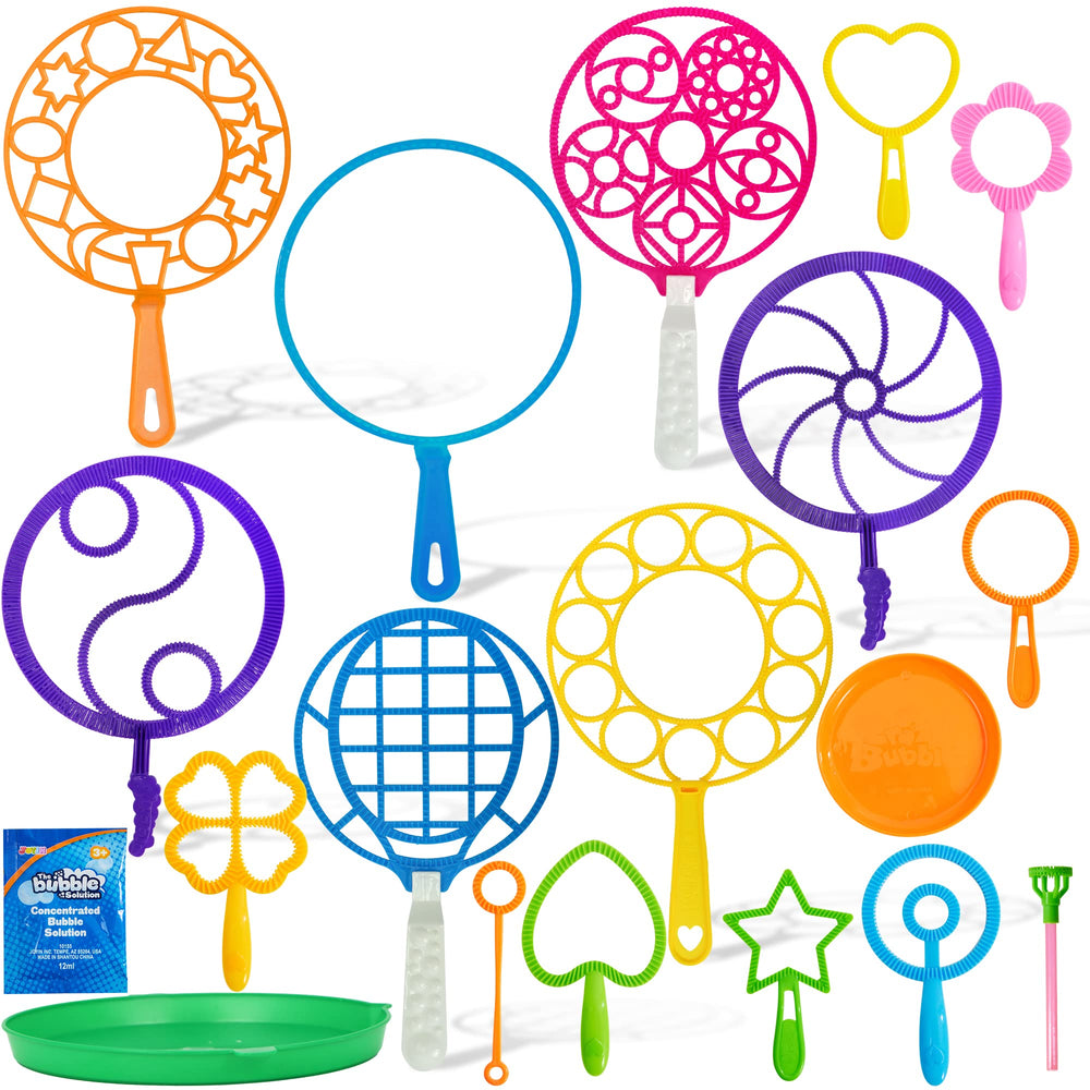 JOYIN tray with mixed bubble solution ready to produce large bubbles
