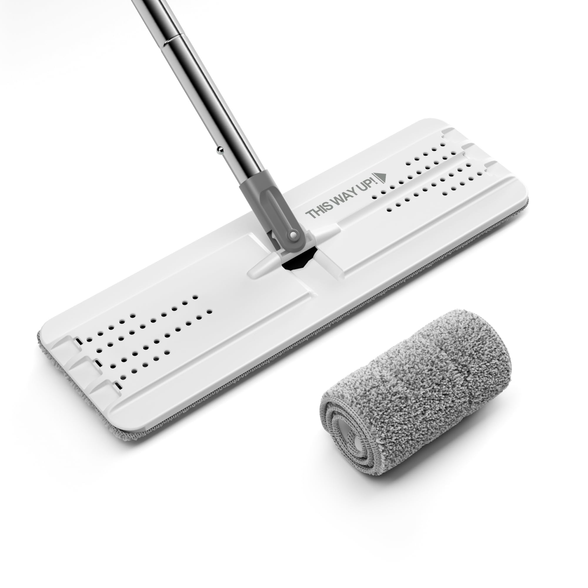 JOYMOOP mop cleaning a kitchen floor showing streak-free finish and speed