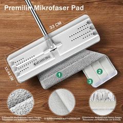 JOYMOOP microfiber pad close-up highlighting absorbent texture and quick drying