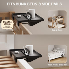 JOYMOOP mounted on a bunk bed in a dorm setting for space-saving convenience