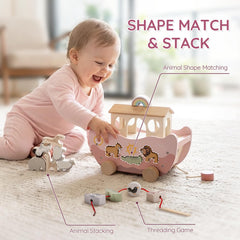 Joyreal threading rope and ladder image showing fine motor practice benefits
