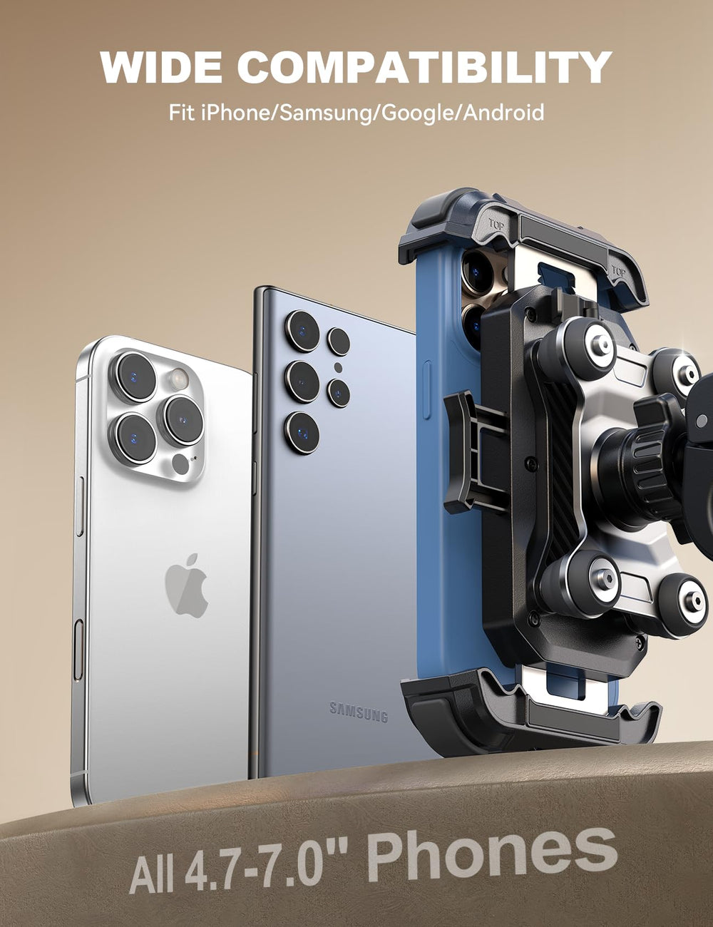 JOYROOM rotating ball shown switching portrait to landscape, flexible viewing