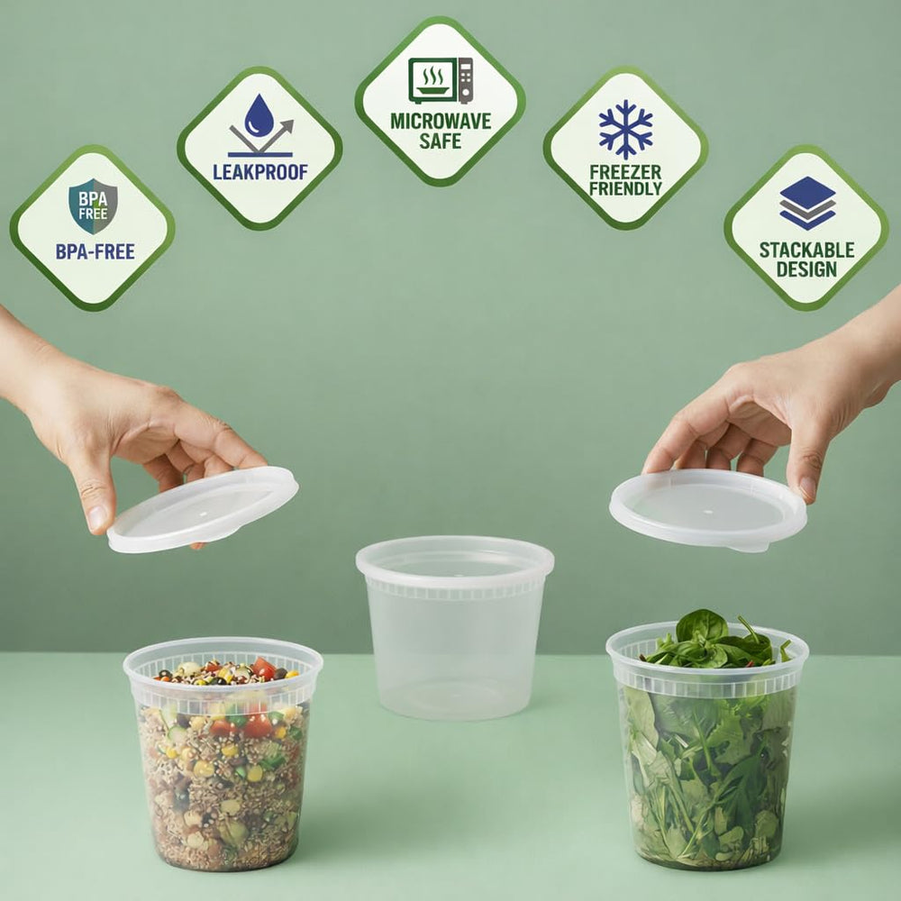 JoyServe stacked containers in cabinet saving space and improving organization