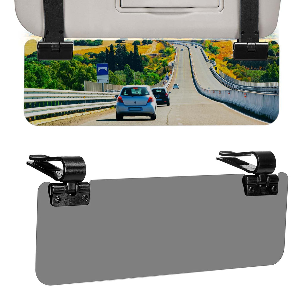 JOYTUTUS front view showing visor extender packaging and quick install benefit