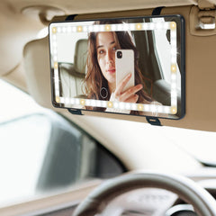 JOYTUTUS front view installed on visor showing bright even light benefit