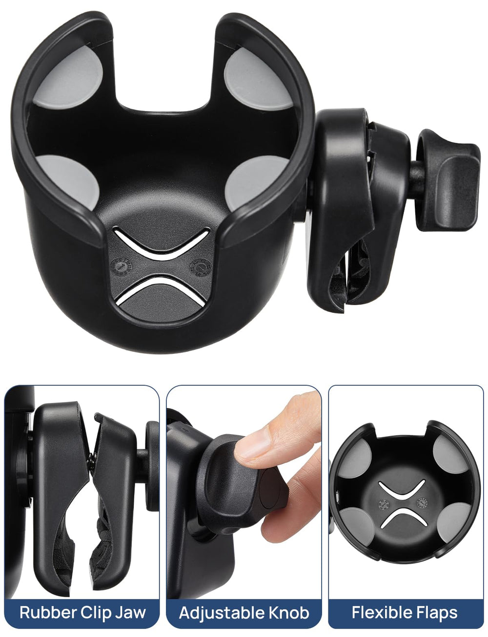 JOYTUTUS mounted on a wheelchair armrest showing convenient reach