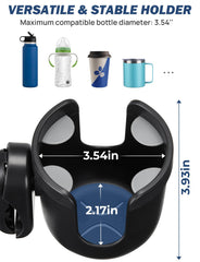 JOYTUTUS cup holder installed on a rollator demonstrating accessibility