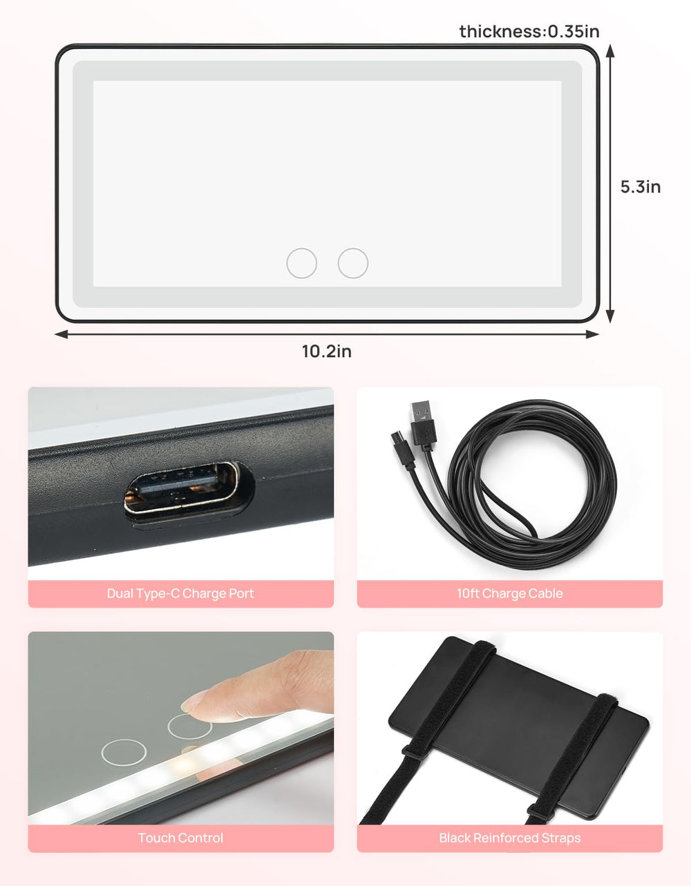 JOYTUTUS next to smartphone showing size and portability benefit