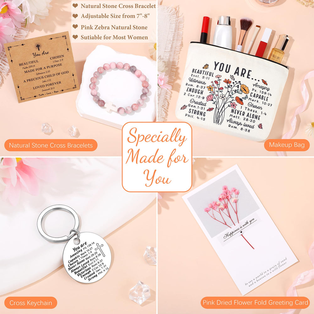 JTENGTOP affirmation cards with dried-flower greeting card offering uplifting messages and keepsake