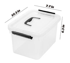 JUJIAJIA close-up of lid and latch demonstrating secure closure and dust protection