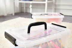 JUJIAJIA stacked bins showing stable stacking to maximize vertical space advantage