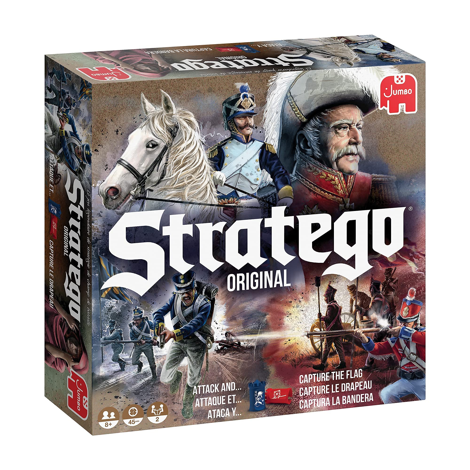 Jumbo Stratego front packaging showing game title and contents for easy identification