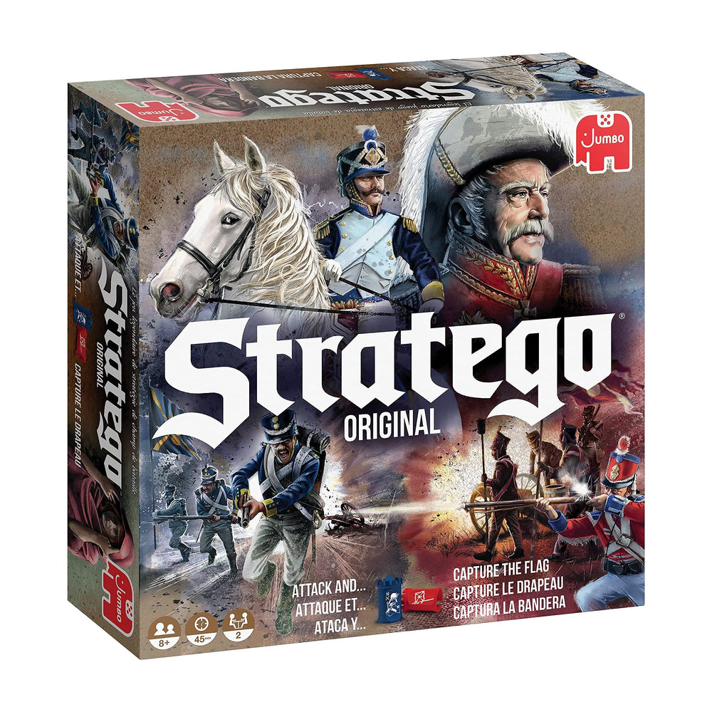 Jumbo Stratego front packaging showing game title and contents for easy identification