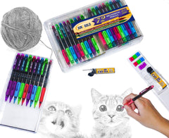 June Gold eraser refills close-up showing colored durable erasers for clean corrections