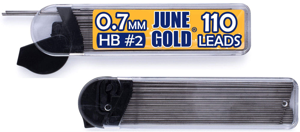 June Gold pencils on a study desk in use demonstrating smooth, precise writing benefit