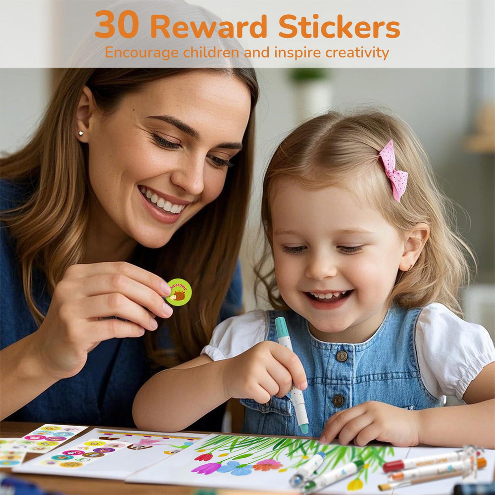JUPITEARTH crayons packed inside a backpack ready for travel and outings