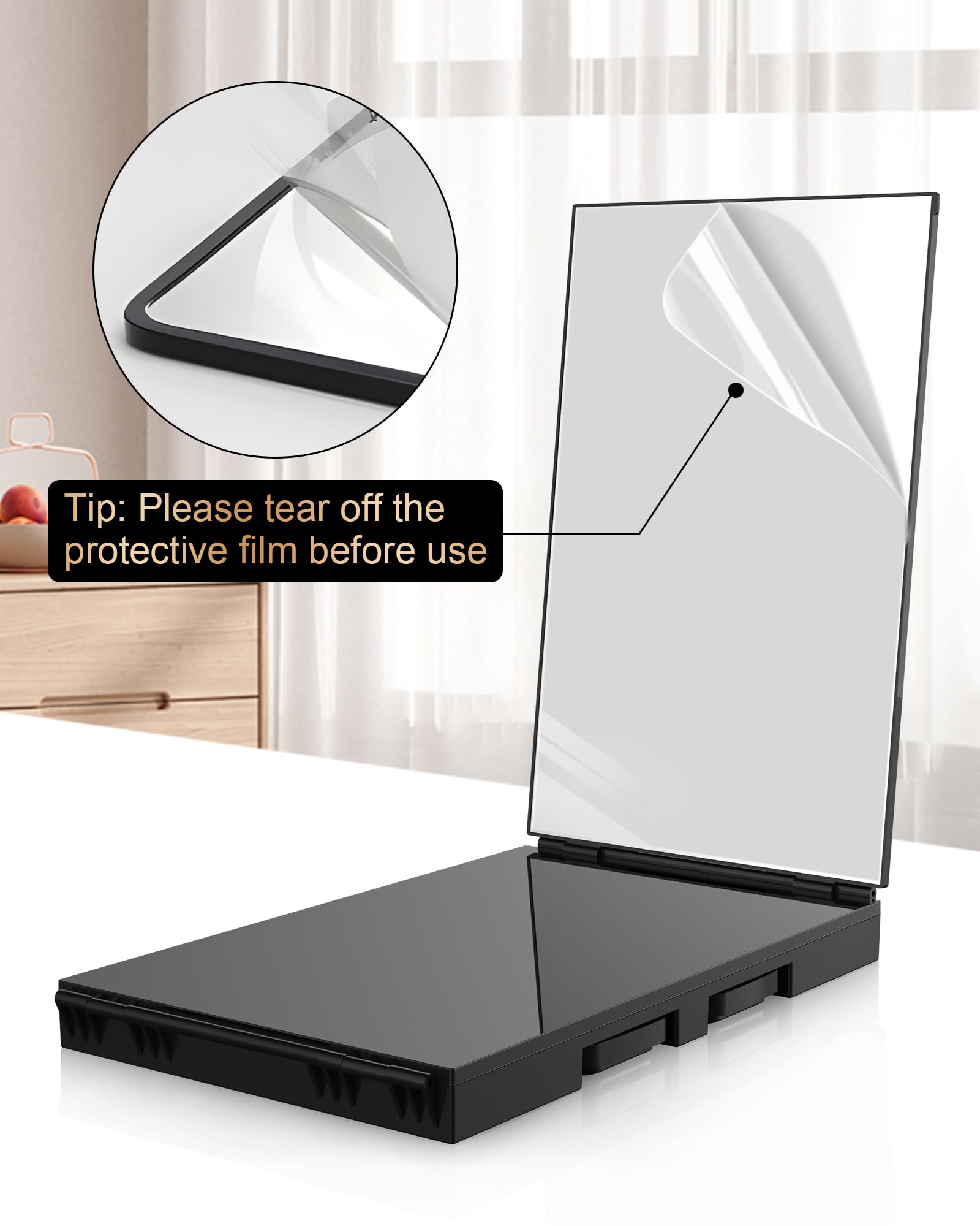 JUSRON wall mounted with traceless nails demonstrating secure space‑saving placement