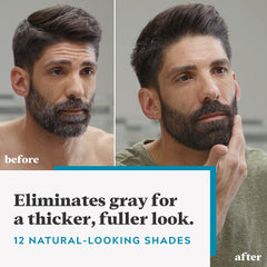 Just For Men brush and gel close-up demonstrating precise application