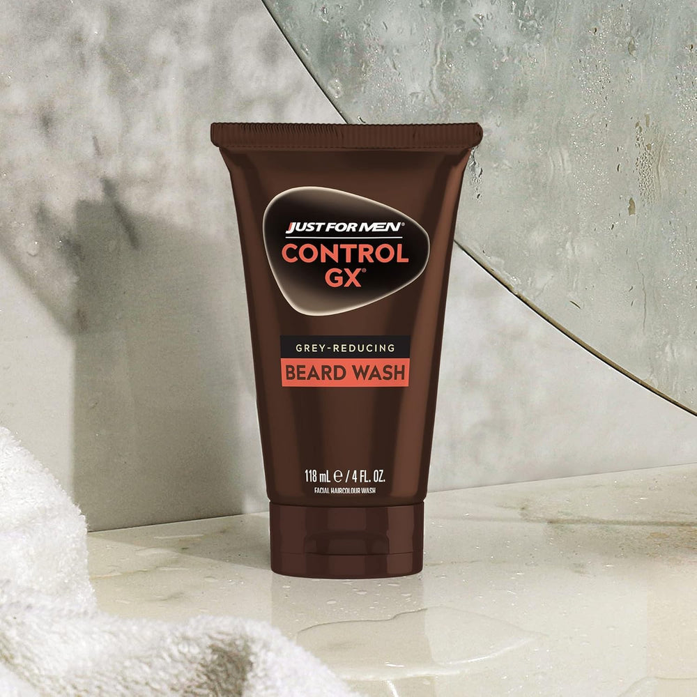 Just for Men Control GX before and after concept illustrating subtle natural results