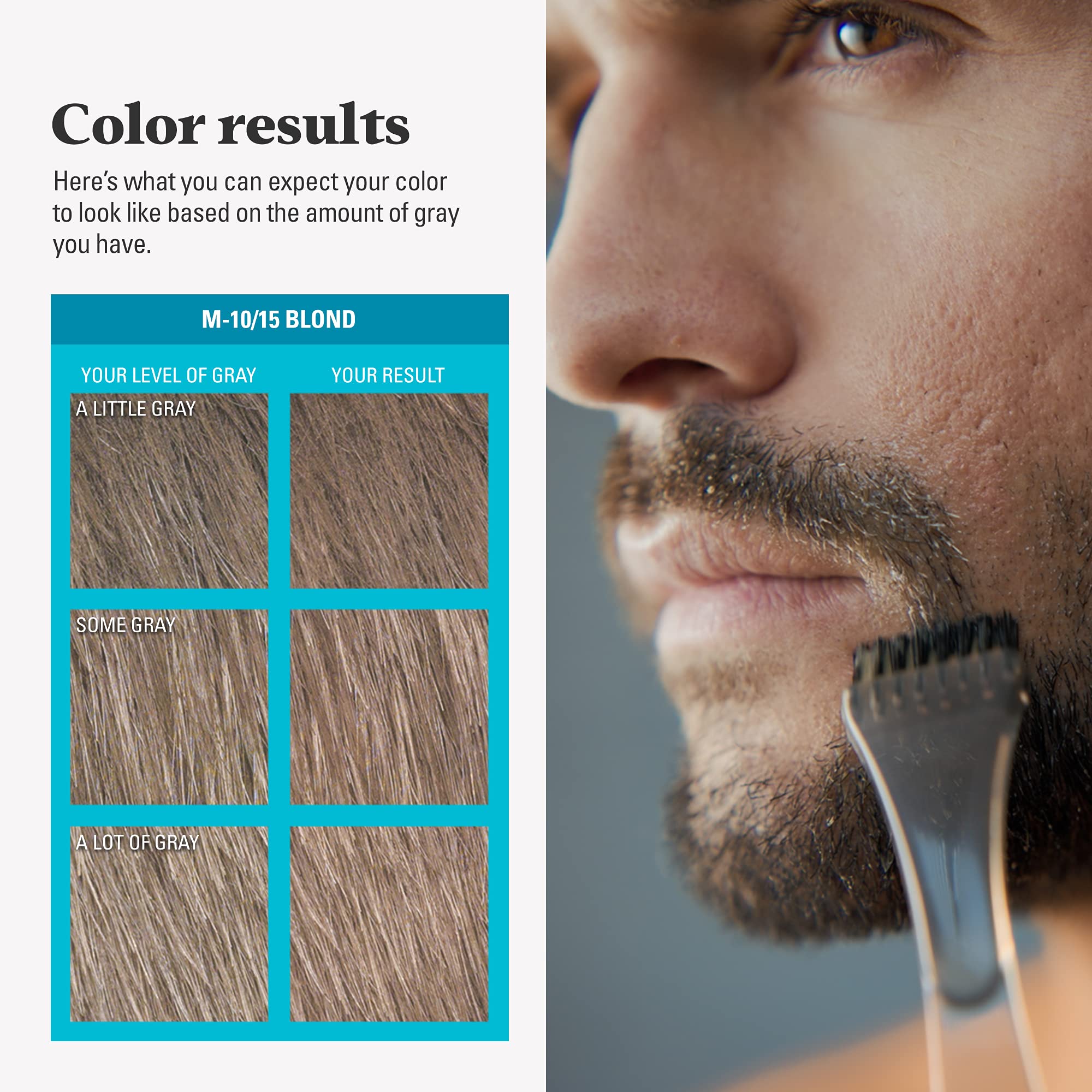 Just For Men ingredients label close-up highlighting conditioning components