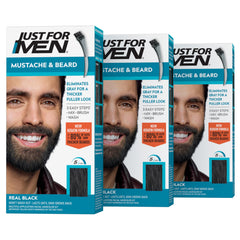 Just For Men front packaging showing three-box set and product name, clear buying view