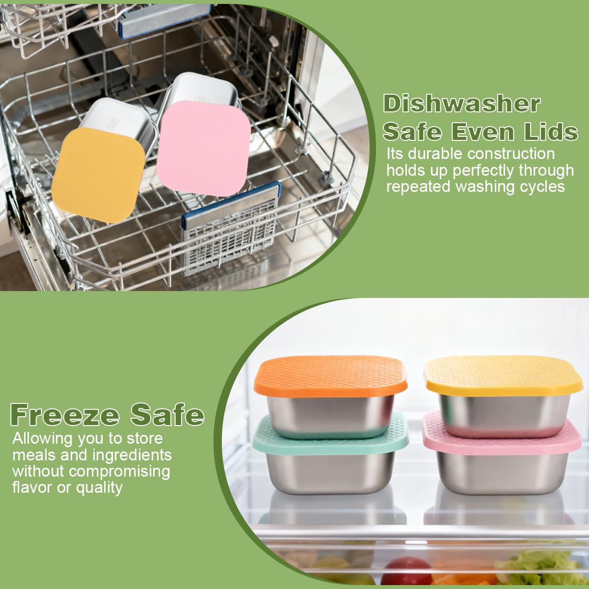JUSTASHOW sandwich inside container showing food protection and fresh-keeping benefit