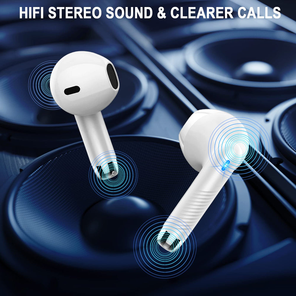 Jxrev earbud touch control gesture showing easy hands-free playback and call management
