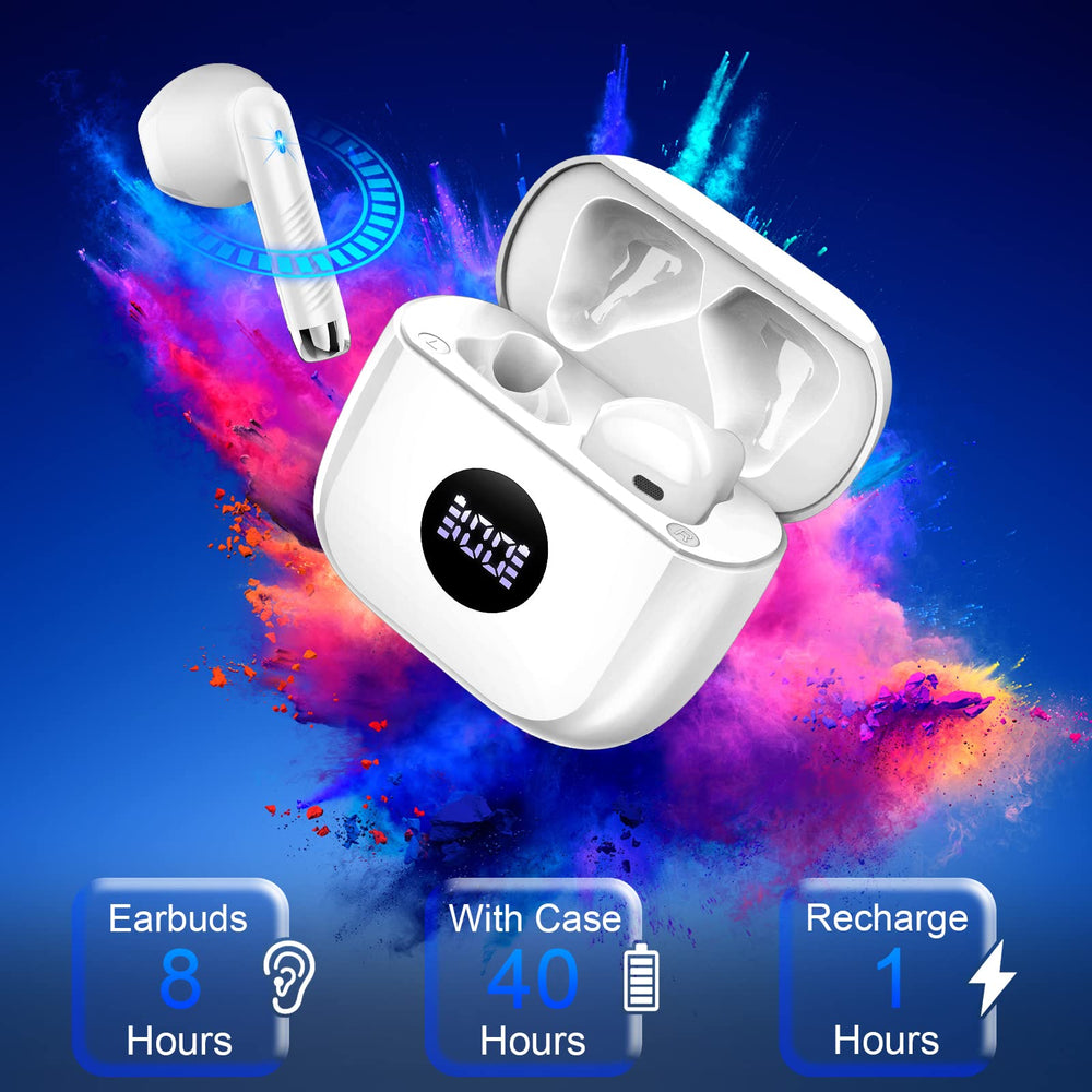 Jxrev earbud with water droplets indicating IP7 protection against sweat and light rain