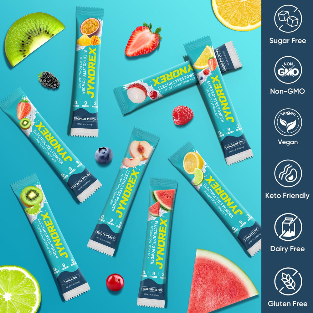 JYNOREX mixed drink in clear bottle demonstrating vibrant flavor and refreshing hydration