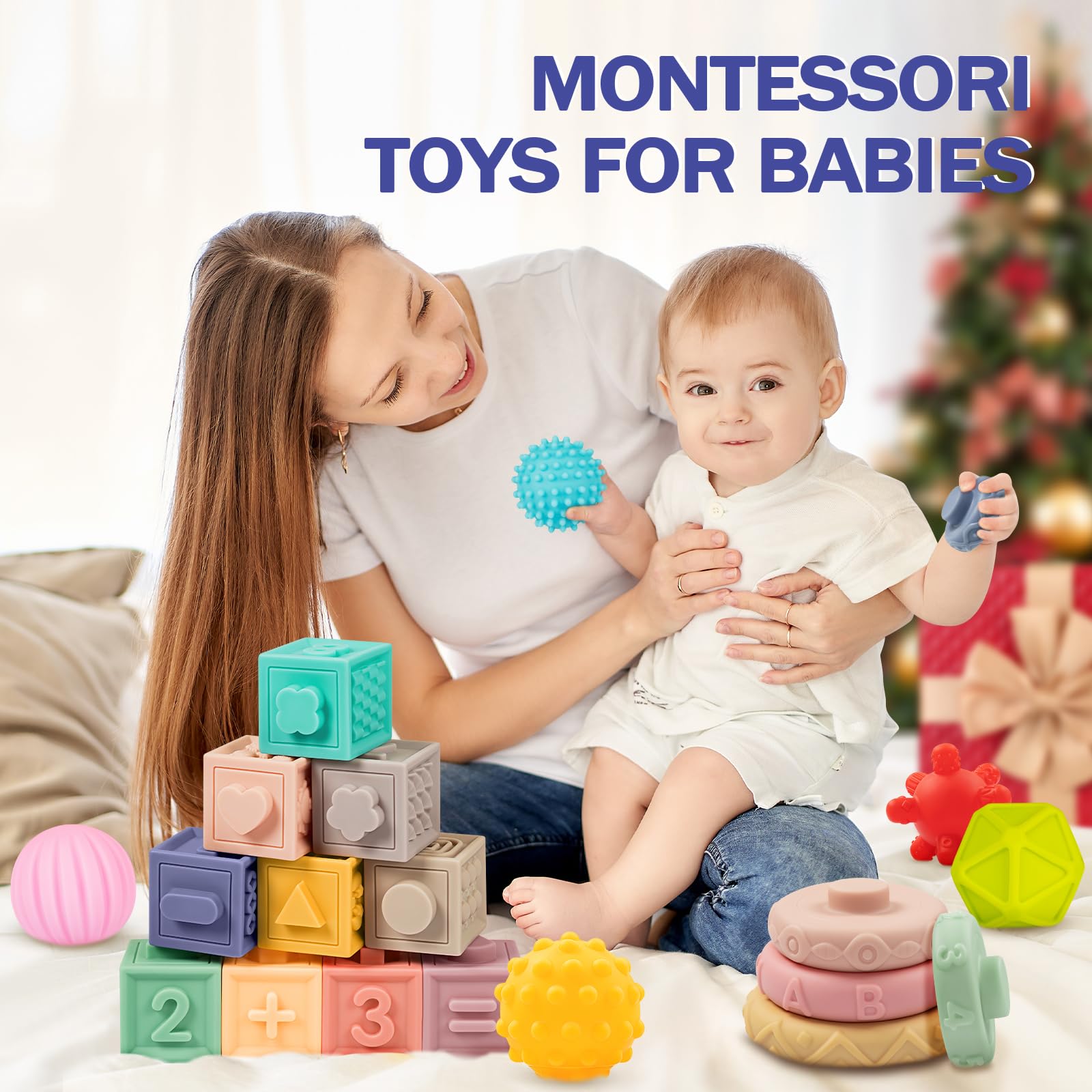 Jyusmile lifestyle image of baby playing to encourage independent exploration and learning