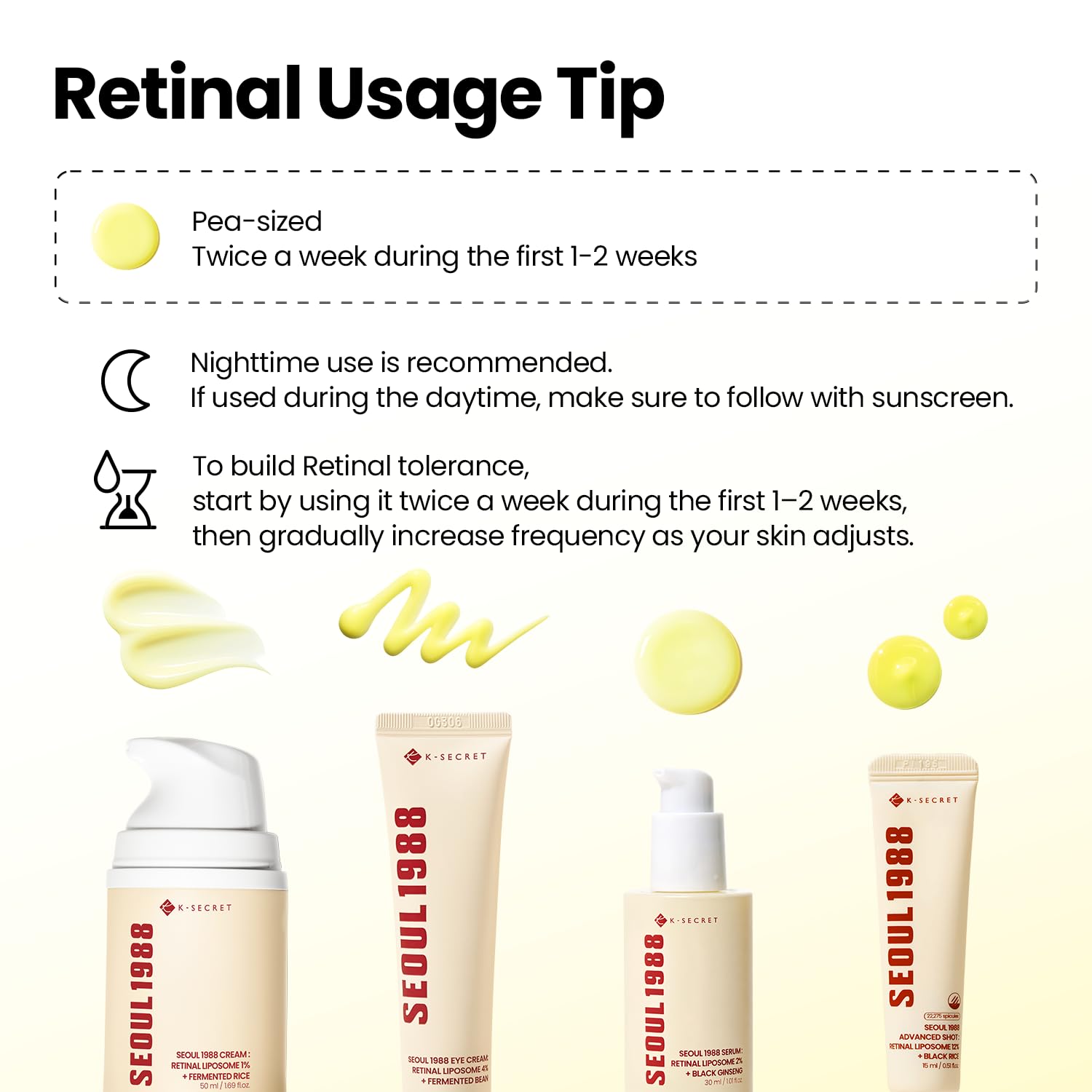 K-SECRET cream next to fingers to show 1.01 fl oz scale and portable convenience