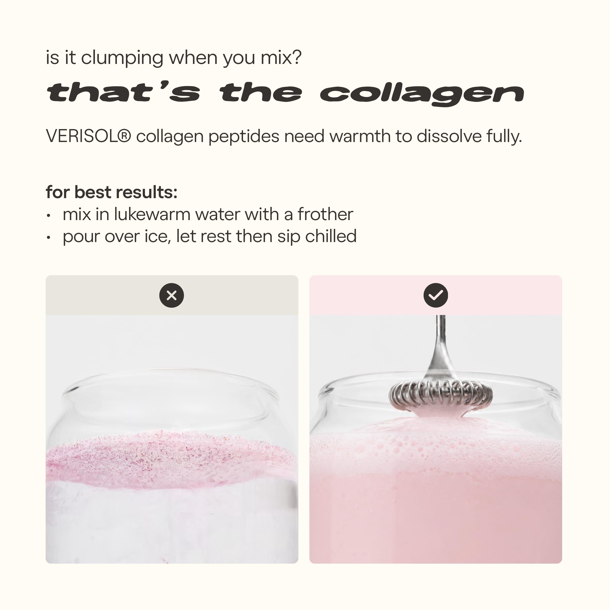 k2o mix in water pour action, demonstrating quick dissolving and ready-to-drink benefit