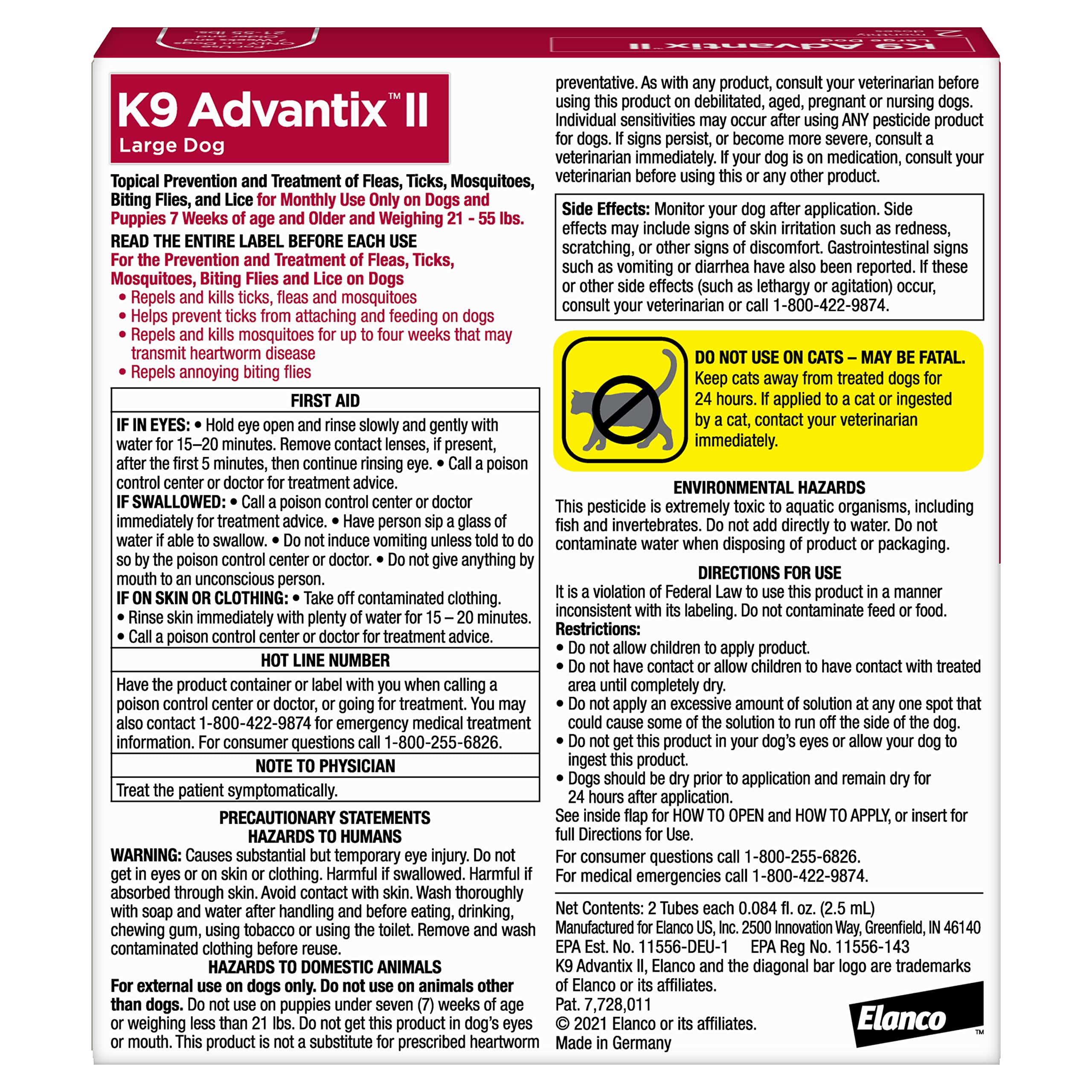 K9 Advantix tube close-up showing applicator tip for easy dosing