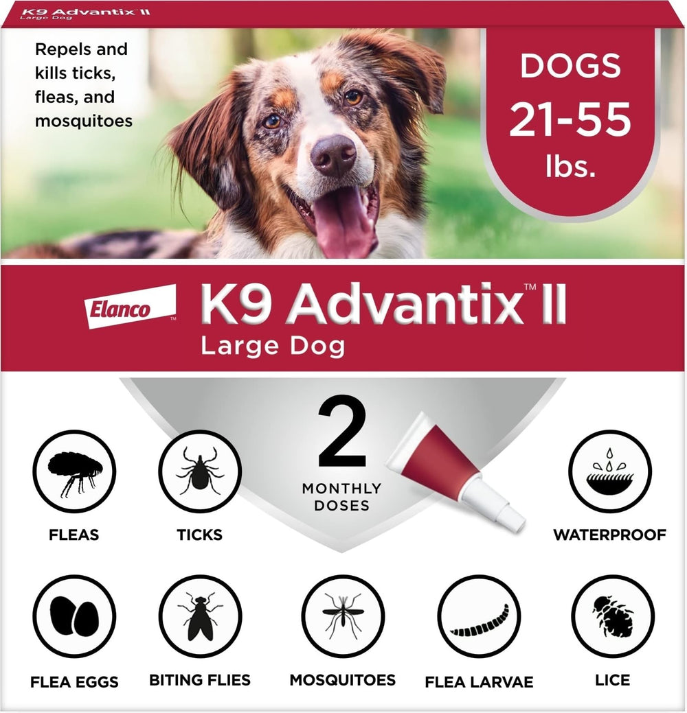 K9 Advantix front packaging showing product and benefits