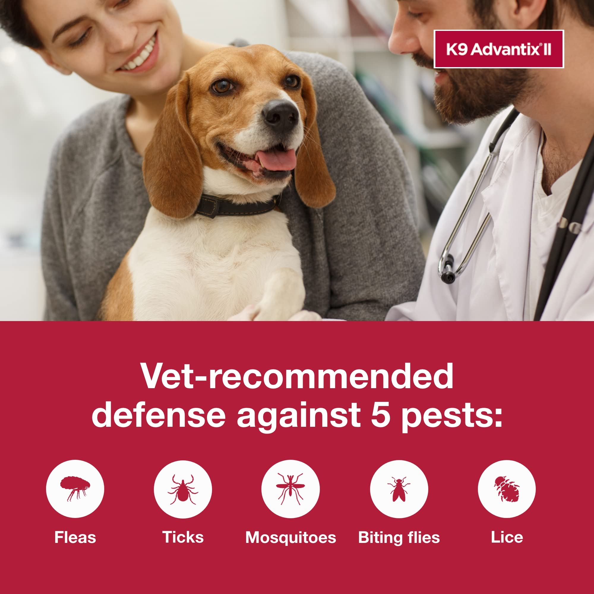 K9 Advantix liquid texture detail highlighting fast-absorbing formula