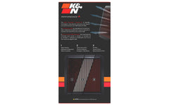 K&N cleaner and oil used on a filter during service to restore airflow