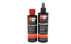 K&N front packaging of cleaning kit showing contents and benefits