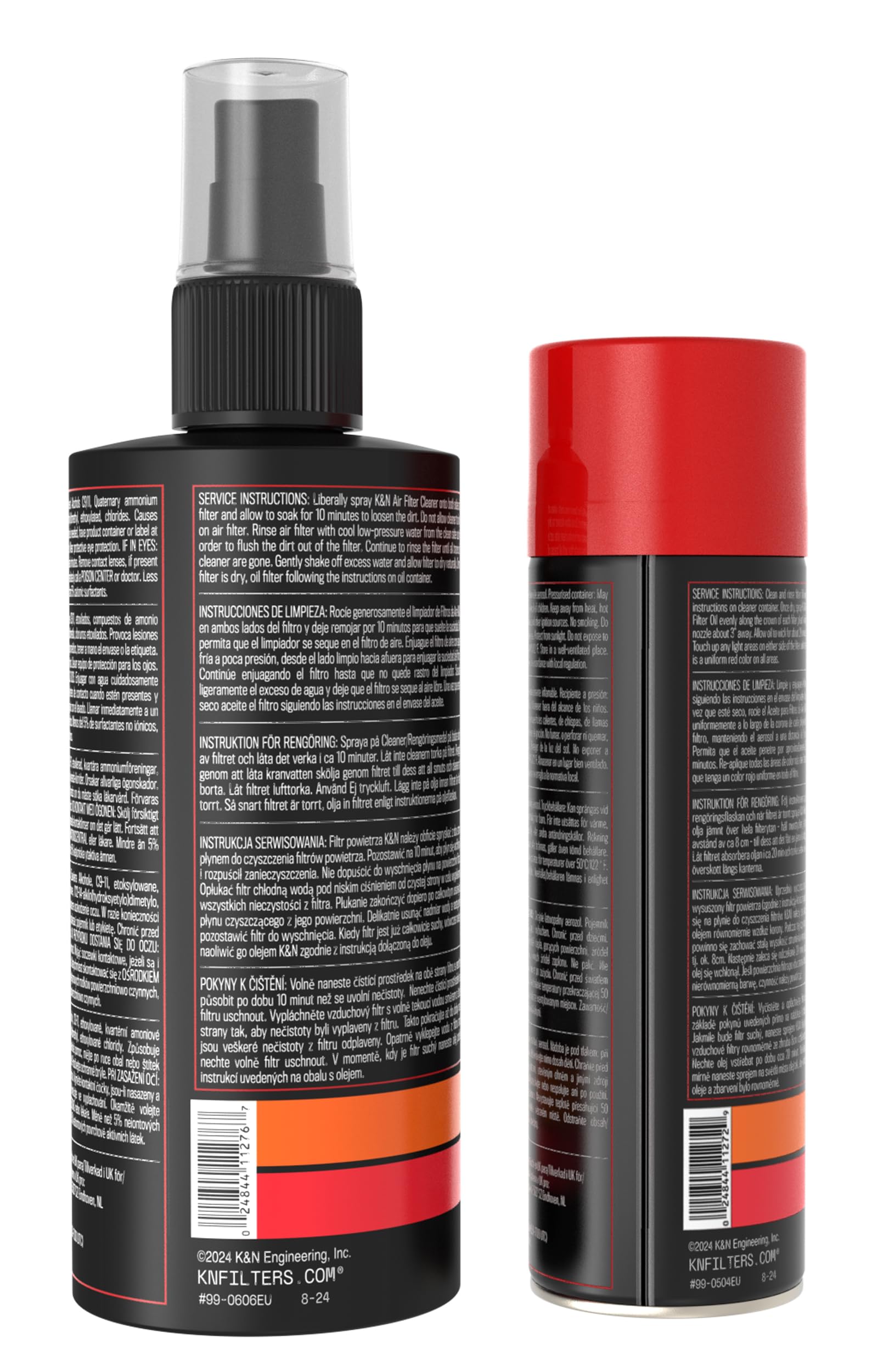 K&N service decal and instruction label helping users track maintenance