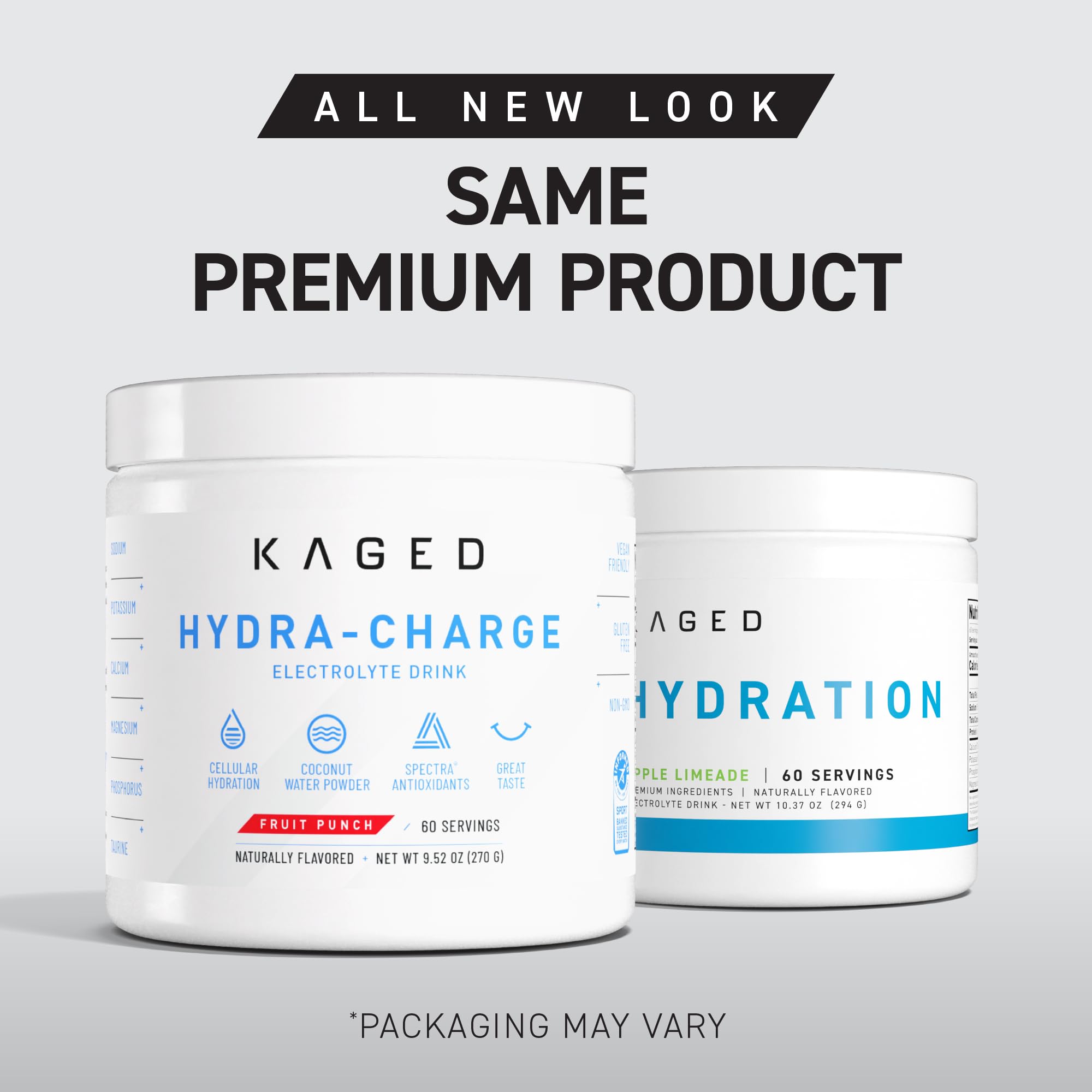 Outdoor lifestyle scene with Kaged for on-the-go hydration support