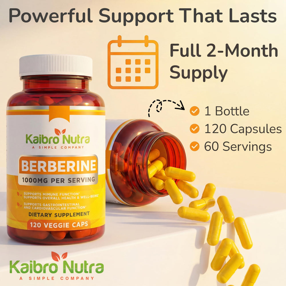 Kaibro Nutra bottle staged on kitchen counter to show lifestyle integration and routine support