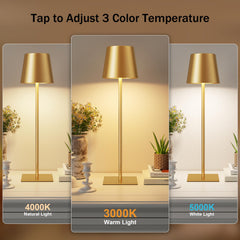 Kakanuo touch control closeup highlighting dimming and color change benefit: intuitive operation