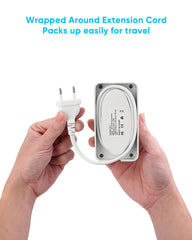 kakyanill interchangeable EU UK DE US plug heads displayed for worldwide socket compatibility