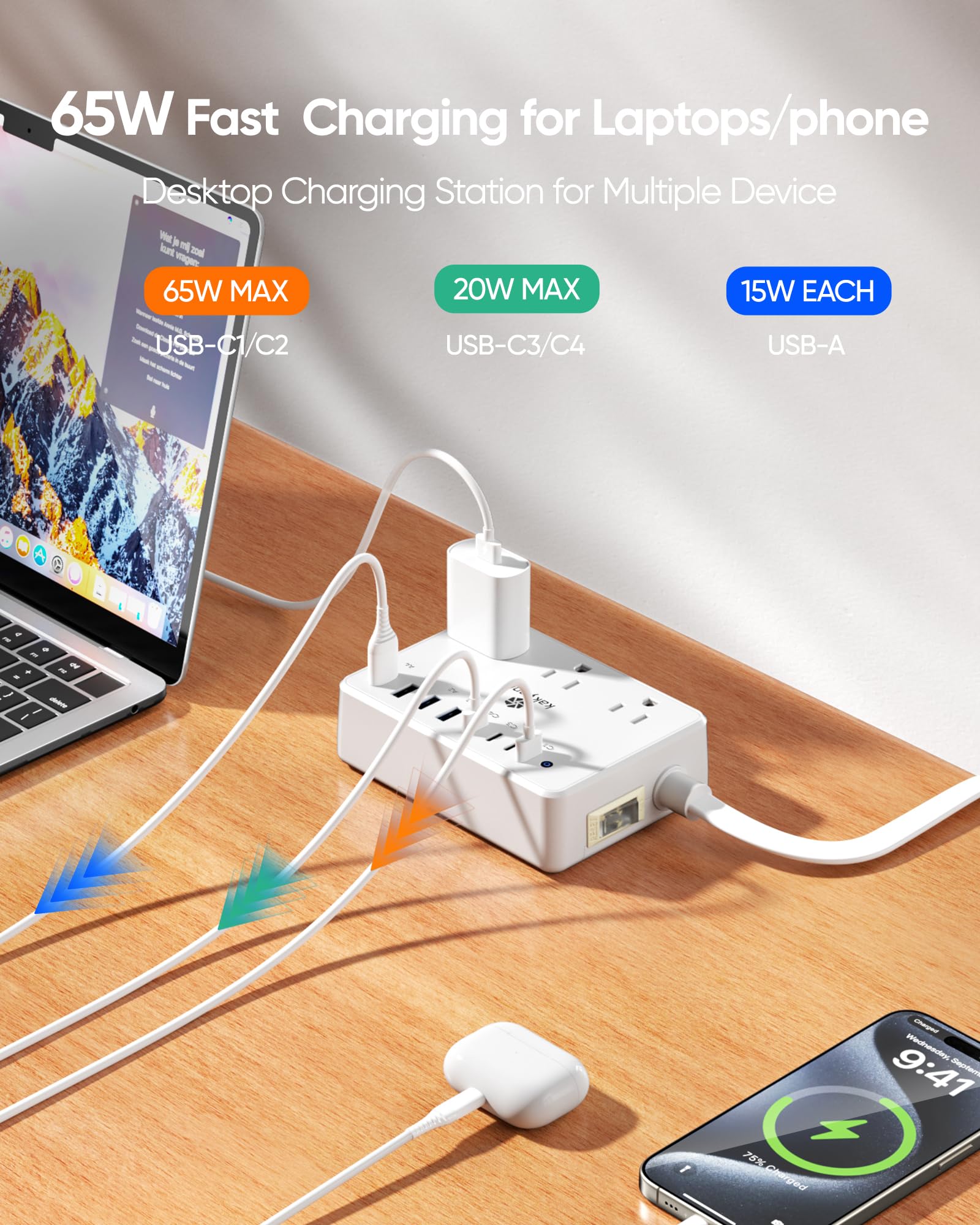 kakyanill mounted on wall highlighting easy installation and tidy cable management