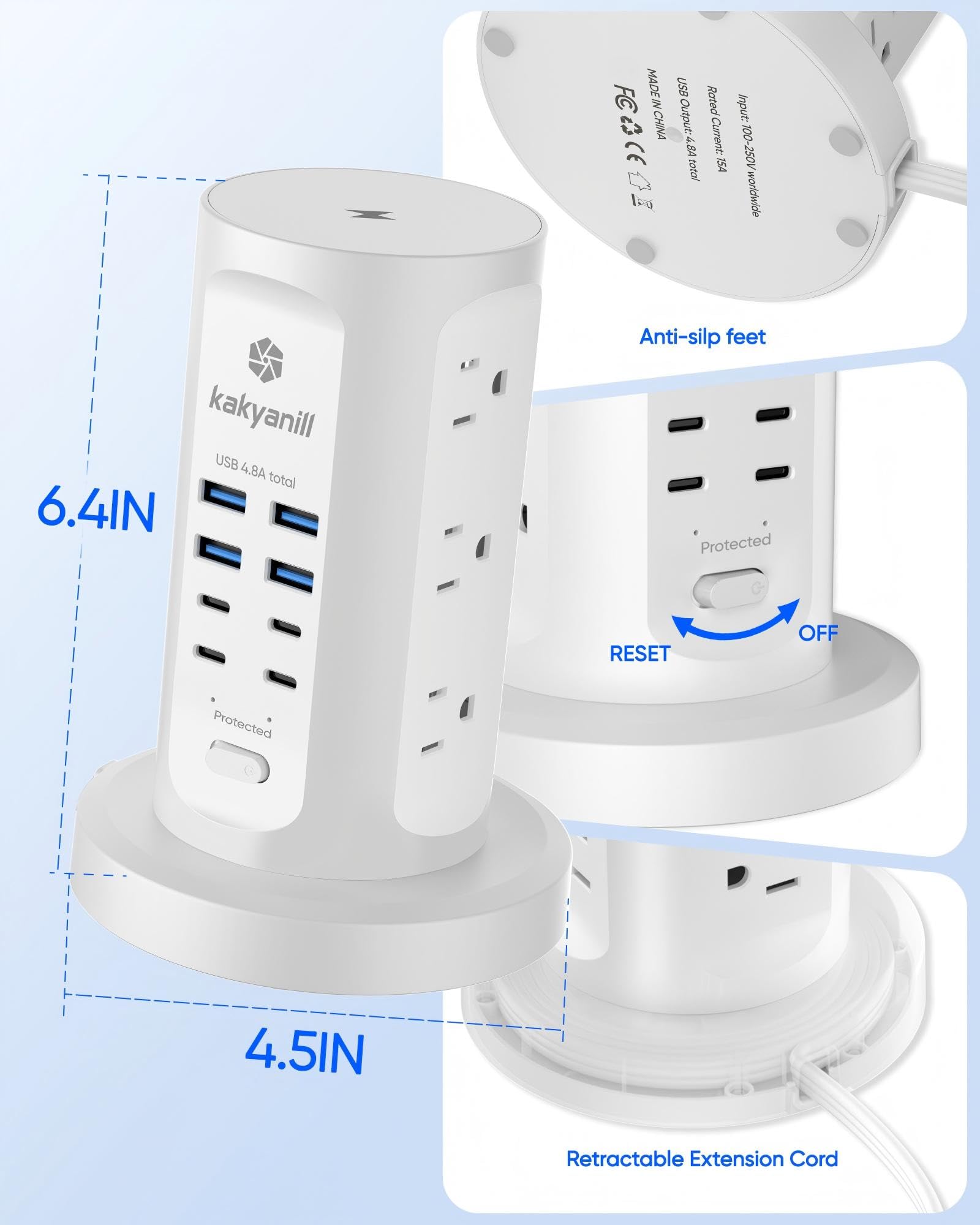 kakyanill tower next to common devices showing scale and capacity benefit: visualizes device support