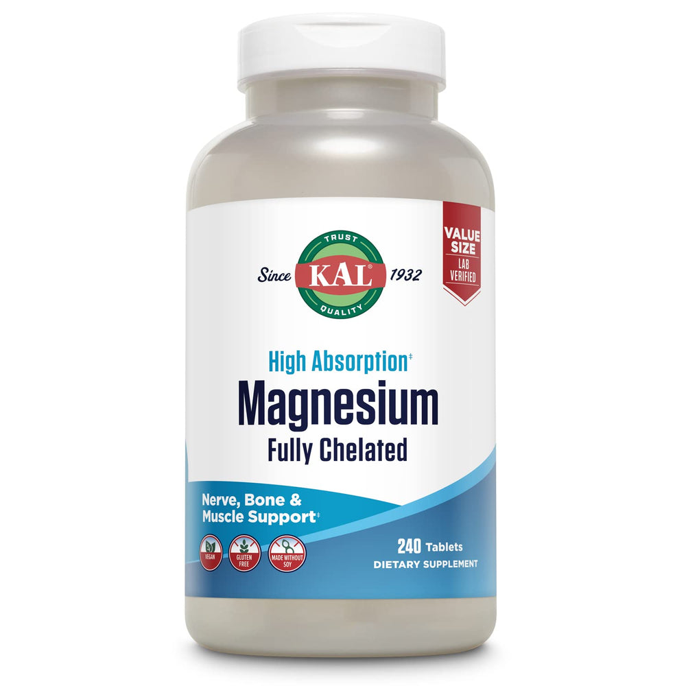 KAL front packaging showing bottle and vegan high-absorption claim