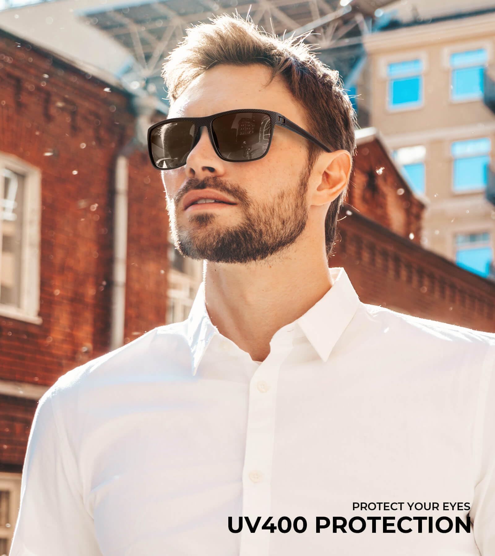 KALIYADI polarized lens close-up highlighting glare reduction and clarity