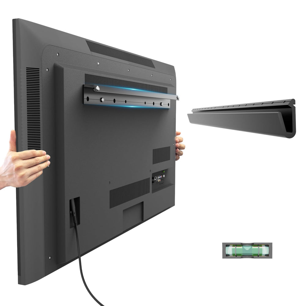 KAMIWI front view of mounted TV showing secure fit and tidy appearance