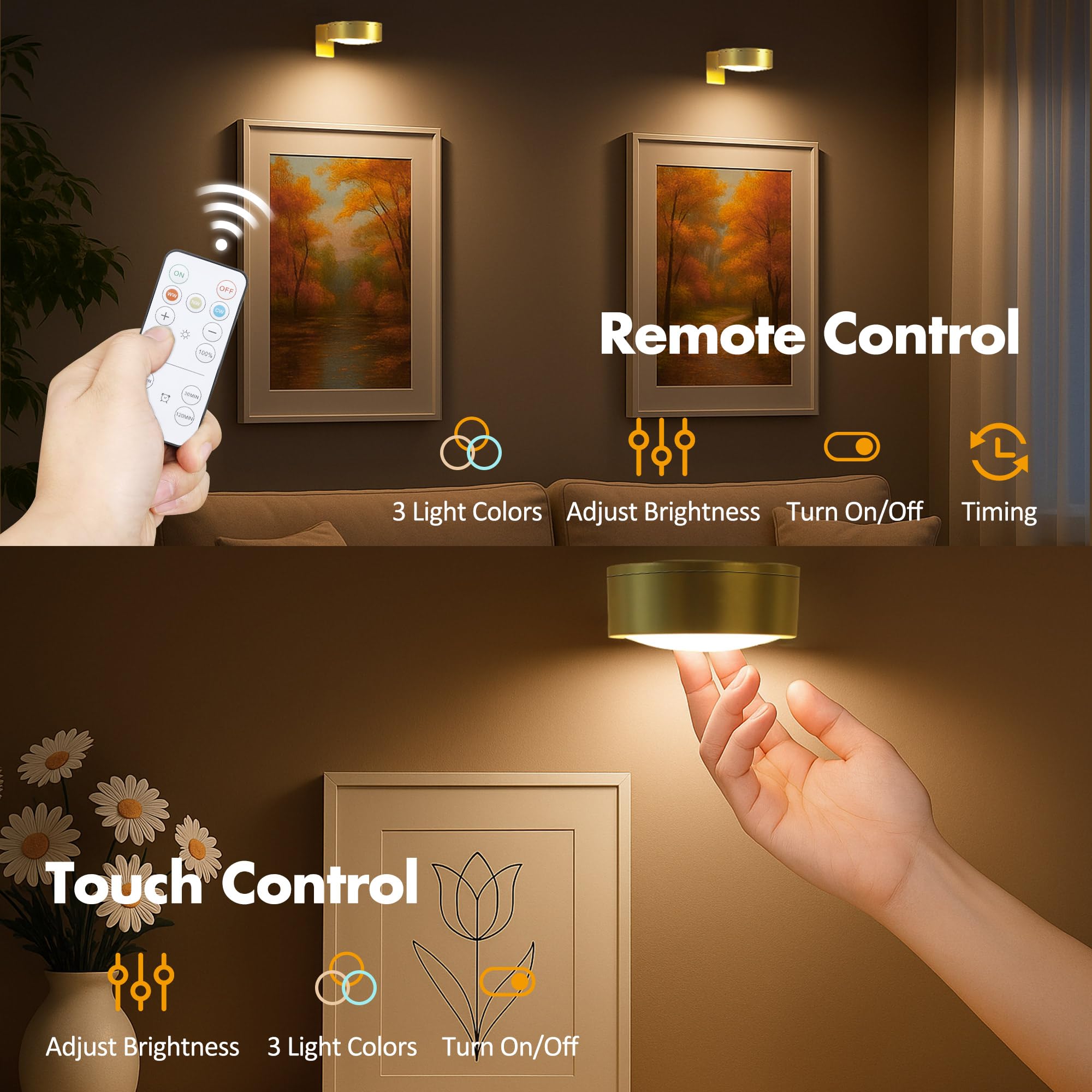 Kandicyar remote control and timer close-up illustrating convenient adjustability